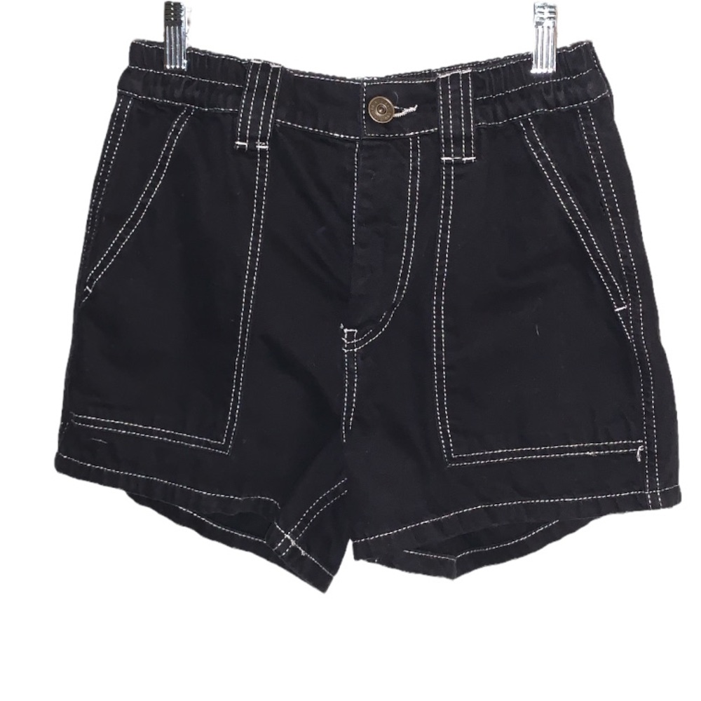 BDG Urban Outfitters Black Shorts with White Contrast Stitching
